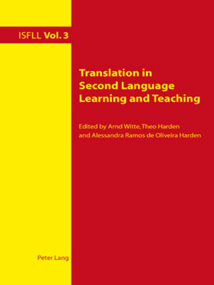 cover image of Translation in Second Language Learning and Teaching
